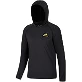 BASSDASH Youth UPF50+ Performance T Shirt with Hood Long Sleeve Fishing Hiking Sun Shirt FS03Y