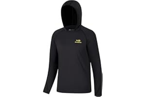 BASSDASH Youth UPF50+ Performance T Shirt with Hood Long Sleeve Fishing Hiking Sun Shirt FS03Y