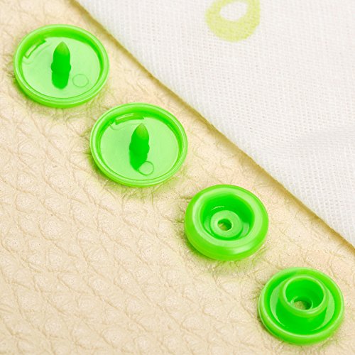 Lynda 360pcs T5 Plastic Snap Buttons for Sewing and Crafting No-Sew T5 Snaps with Organizer Storage Case for Bibs Diapers Crafts - Thumbnail 4