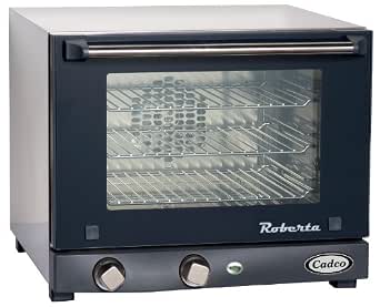 Amazon.com: Cadco OV-003 Horno de convección compacto de tamaño trimestre  con controles manuales, 120 voltios/1450 vatios, inoxidable/negro : Hogar y  Cocina