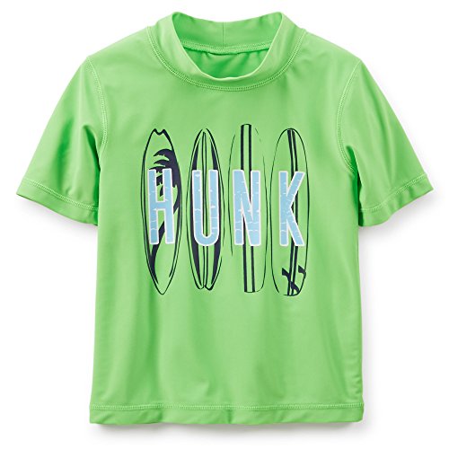Carter's Baby Boys' Rashguard Surfboad Shirt (12M, Green)