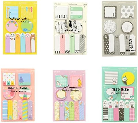 StMelody Kawaii Cute Sticky Notes Suit for Weekly Tracking