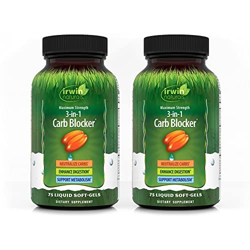 Maximum Strength 3in1 Carb Blocker by Irwin Naturals, Neutralize