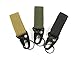 EKLORN 2pcs Nylon Velcro, Gear Keeper Pouch, can be used as Key Chain, Key Ring Holder, Compatible with Molle Bags, perfect webbing attachment strap (Black)