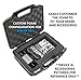 CASEMATIX Dj Mixer Case Compatible with Behringer Xenyx 502, Q502usb 5 Channel USB Interfaces and More with Compact Dj Accessories in Customizable Foam - Includes Case Only