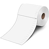 L LIKED 220 PCS 4"x6" Thermal Shipping Labels, Perforated White, Strong Adhesive Direct Thermal Labels(1 Roll), Compatible with DYMO 4XL 1744907,Zebra, Rollo, Jadens, Nelko