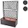 Poly-Rattan Rankgitter MCW-D76, Pflanzkasten Rankhilfe, 142x43x43cm, Braun