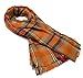 Large Tartan Fashion Women Scarf Lovely Best Gift Scarf Wrap Shawl Orange