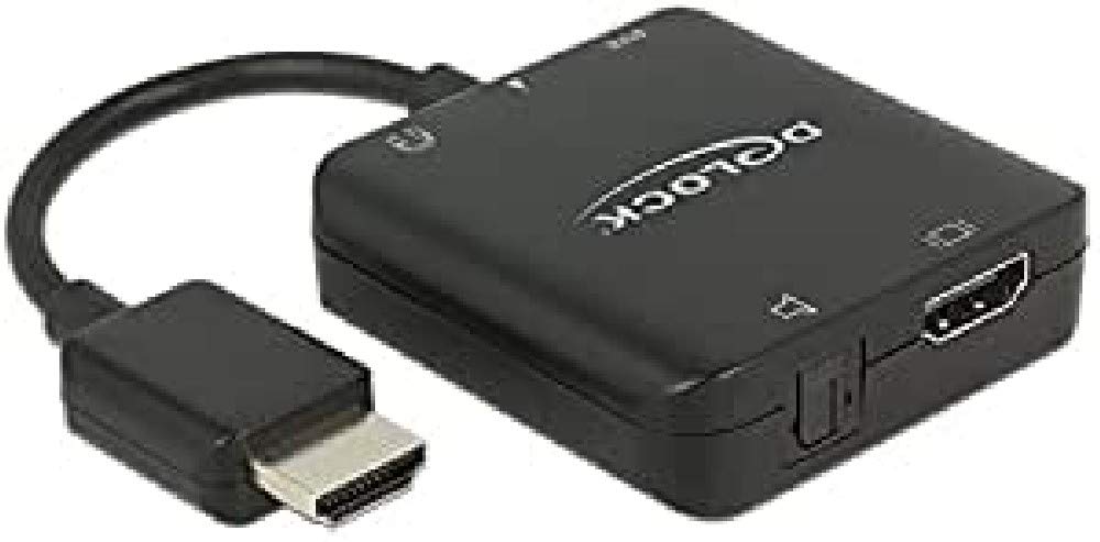 Delock Adaptor Cable HDMI-A Male to HDMI + Audio Extractor 4K