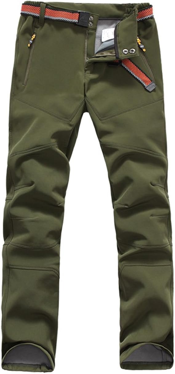 Pantalon Softshell Homme FLYGAGA - Chaud, Imperméable, Coupe-vent - Pour Ski & Randonnée - 14