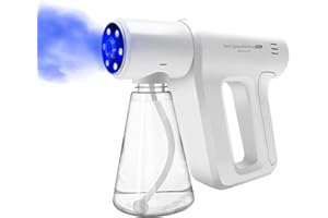 S OUJCEN Atomizer Sprayer，Rechargeable ULV Nano Sprayer with Blue Light,Electrostatic ULV Atomizer Sprayer，Electrostatic Portable Sprayer