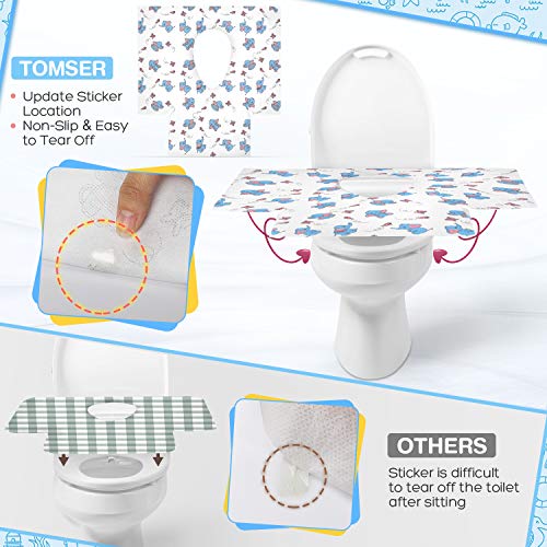 Toilet Seat Covers, Disposable Extra Large Full Cover Potty Seat Covers for Kids Potty Training with 20 Pack Individually Wrapped Portable Toilet Seat Cover for Travel, Adults, Home use