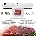 GOSCIEN Vacuum Sealer Machine, Food Sealer Machines Vacuum Food One-button Vacuum Sealing System for Household Commercial Use of Food Preservation with 15 Pcs Vacuum Bags