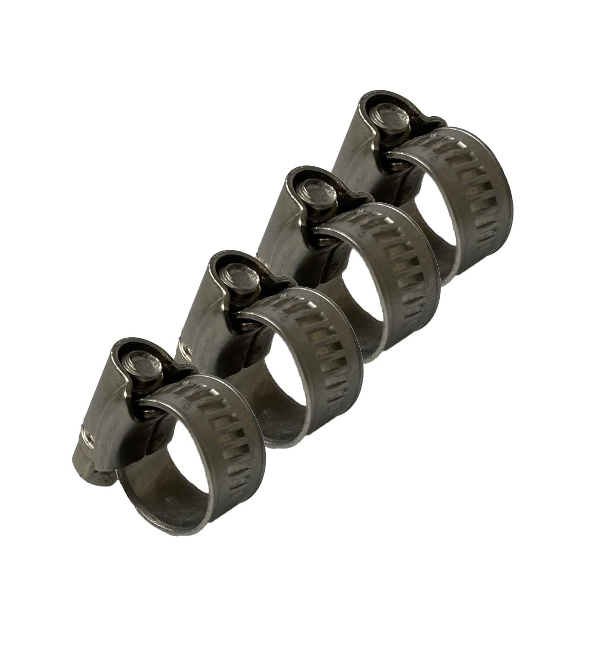 Hi-Grip Hose Clamps Clips Stainless Steel - British Type - Pipe Clamp 13-20mm, 4PCS