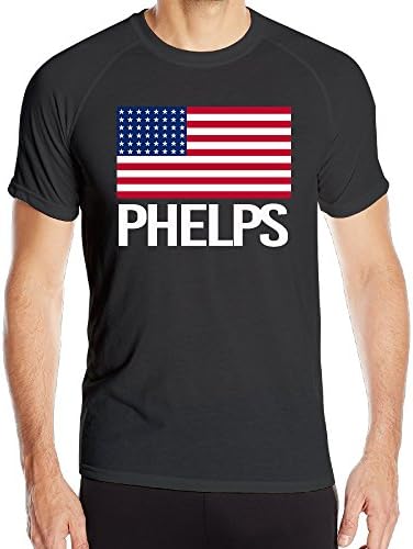 LOKIKA Mens NO.19 Michael Phelps Rio Olympics 2016 Sportswear Quick-drying Shirt