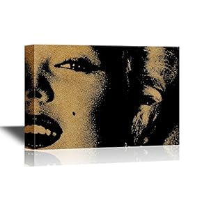 Canvas Wall Art - Marilyn Monroe Photo Artwork - Gallery Wrap Modern Home Art | Ready to Hang - 12x18 inches