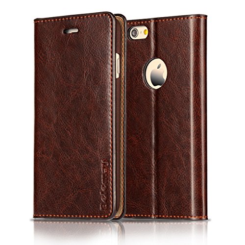 Belemay slim flip book style cowhide leather case folio…