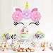 Unicorn Backdrop Party Supplies Decorations - Paper Tissue Flower Decor