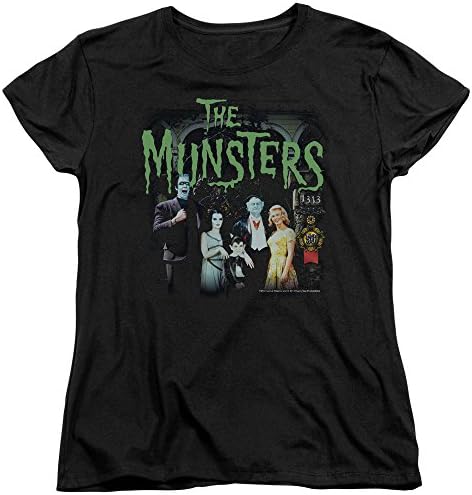 The Munsters Family Sitcom TV Show 50th Anniversary Family Pose Women's T-Shirt