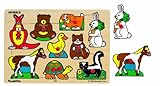Small World Toys Ryan's Room - Classic Wooden Puzzle - Animals