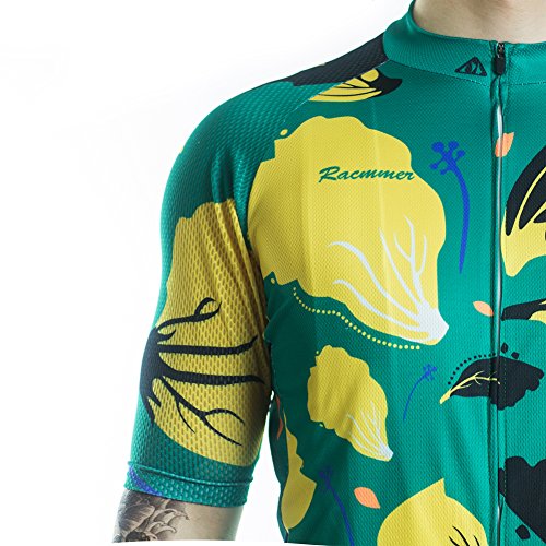 Racmmer Mens Breathable Short Sleeve Cycling Jersey Bike Shirt Cycling Clothing