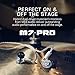 MEE audio M7 PRO Universal-Fit Hybrid Dual-Driver Musician's in-Ear Monitors with Detachable Cables (Clear)