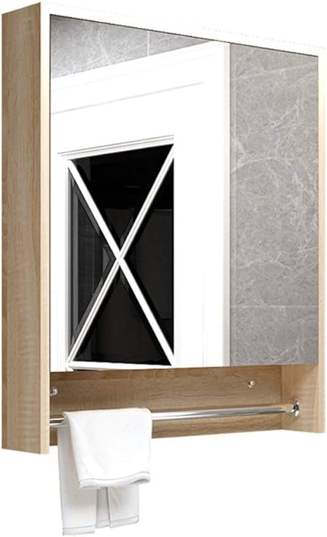 qazxsw Spiegelschränke Badezimmerspiegel mit Regalen Wandregal