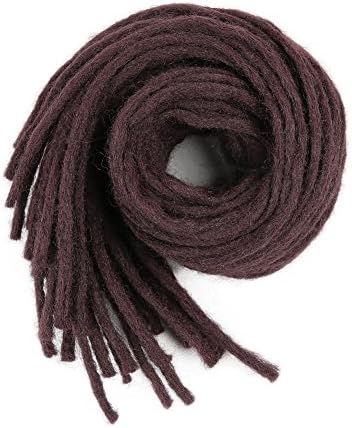 Lady Miranda 22 Inch Faux Locs Crochet Dreadlocks Synthetic Hair Crochet Braiding Havana Mambo Braid Hair Weaving (Dark Brown3)