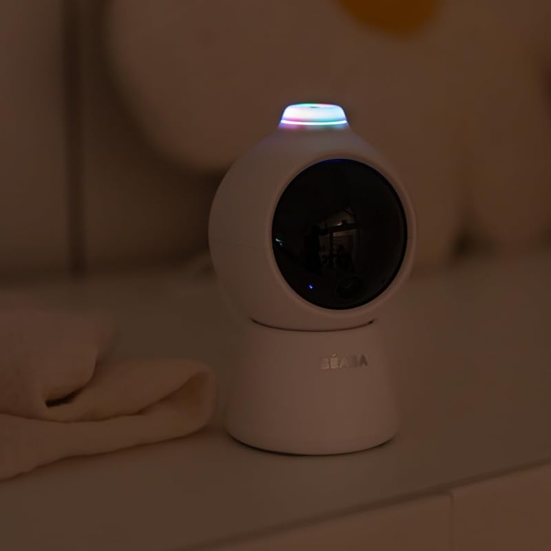 Zen Smart AI, Telecamera Aggiuntiva Per Baby Monitor Video 360° Full QHD 4MP, Intelligenza Artificiale, Rilevamento Rotolamento, Visione Notturna, App Mobile, Interfono, VOX, Luce Notturna