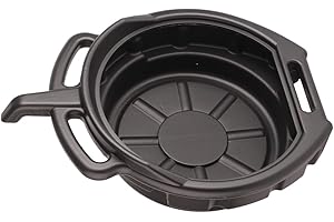 Oil Drain Pan,Portable Drainage Oil Pan Black Antifreeze Car Oil Replacement Pan Universal Automotive Repair Tool (7.5L)