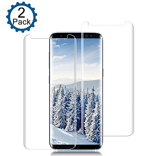 Galaxy S8 Screen Protector, Auideas [Error Proof Bubble Free][9H Hardness] [HD - Clear] Tempered Glass Film Screen Protector for Samsung Galaxy S8 [2 Pack] - Thumbnail 6