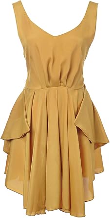 yellow semi formal dresses