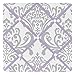 Lavender, Gray and White Damask Print Elizabeth Fabric Memory/Memo Photo Bulletin Board for a Girl