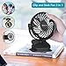 OPOLAR Battery Operated Fan, Clip on and Desk Fan, Personal Portable Fan with 4 Speeds, Rechargeable, 360 Degree Rotation, 2200mAh Battery, Powerful Wind for Outdoor Activity, Office
