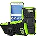 For Samsung Galaxy J3 Emerge Case, J3 Prime / J3 Mission / J3 Eclipse / J3 2017 / J3 Luna Pro / Sol 2 / Amp Prime 2 / Express Prime 2 Case, OEAGO Tough Rugged Dual Layer Case with Kickstand (Green)