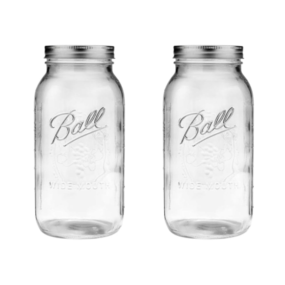 Photo 1 of Ball 64 ounce Jar, Wide Mouth, Set of 2