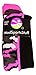MadSportsStuff Pink Ribbon Awareness Camo OTC Socks (Black/Neon Pink, Small)