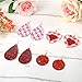 Caydo 10 Pieces Red Faux Leather Sheets Glitter Leather Fabric Sheet for Earrings and Hair Bows Making (8.3 inch x11.8 inch)