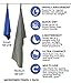 YOTRIM Microfiber Towels for Sports, Gym, Travel, Yoga, Camping and Hiking | Quick Drying, Lightweight and Super Absorbent [The Easiest Way to Dry Off Your Body Fast] 2-Pack Gray 40x21 Blue 16x16