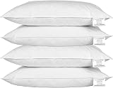 Casabella Duck Feather & Down Pillows UK 48x74cm Hypoallergenic 4 Pack view 4
