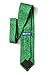Men's Microfiber Green Computer Science Circuit Board Geek Necktie Neck Tie Neckwear
