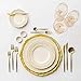 Morgiana Matte Gold 4-Piece 18/10 Stainless Steel Flatware Cutlery Set