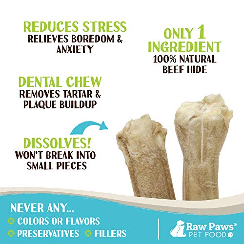 Raw Paws Dog Treats Variety Pack 5" Compressed Rawhide Sticks & 4