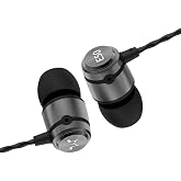 SoundMAGIC E50 Wired Earbuds, No Mic, in-Ear Monitor, 3.5mm Jack, Gunmetal | Clear bass, Balanced HiFi sound, Effective noise isolation, Sturdy metal build, Ergonomic fit, Tangle-free cable
