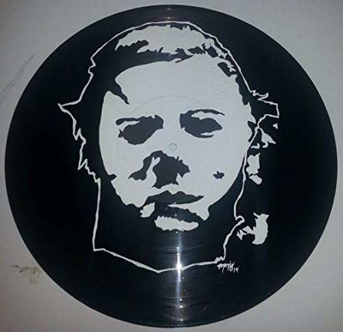 Hand painted Halloween, Michael Myers Horror vinyl record Wall art version 3