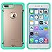 Ostart iPhone7 Case,Slim Fit Flexible Rubber Back Cover Fused TPU Bumper Case for iPhone7 (Green)