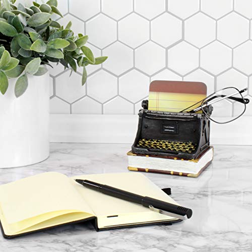Cornucopia Vintage Typewriter Pencil Holder, Typewriter and Book Shaped