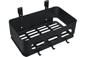 JKLESA Grill Pallet Side Storage Bin Griddle Caddy Compatible with Traeger Pellet Grills With 3 Hangers and Height Adjustable Hook Pro series 22 34 Pro 575 Pro 780 Ironwood 885 Z-grills Pit boss Smoker
