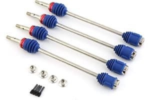 YOYOHOBBY 4X Front Rear Driveshafts #45 Steel Axles Drive Shaft 5451R for Traxxas 1/10 T-Maxx Revo Upgarde Parts