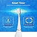 Sonic Electric Toothbrush with UV Sanitizer charging case,Rechargeable Power Electric Toothbrush 3 Brushing Modes with Memory Function, 2 Mins timer,3 Brush Heads,IPX7 Waterproof
